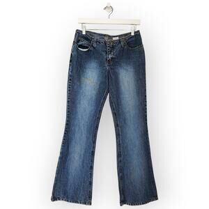 Y2K Mudd Low Rise Flare Jeans Blue Denim Vintage 2000s Mall Brand Bratz 6